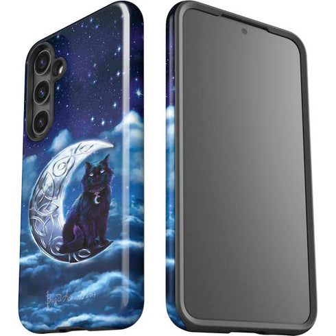 Celtic Black Cat by Brigid Ashwood Galaxy S25 Impact Case